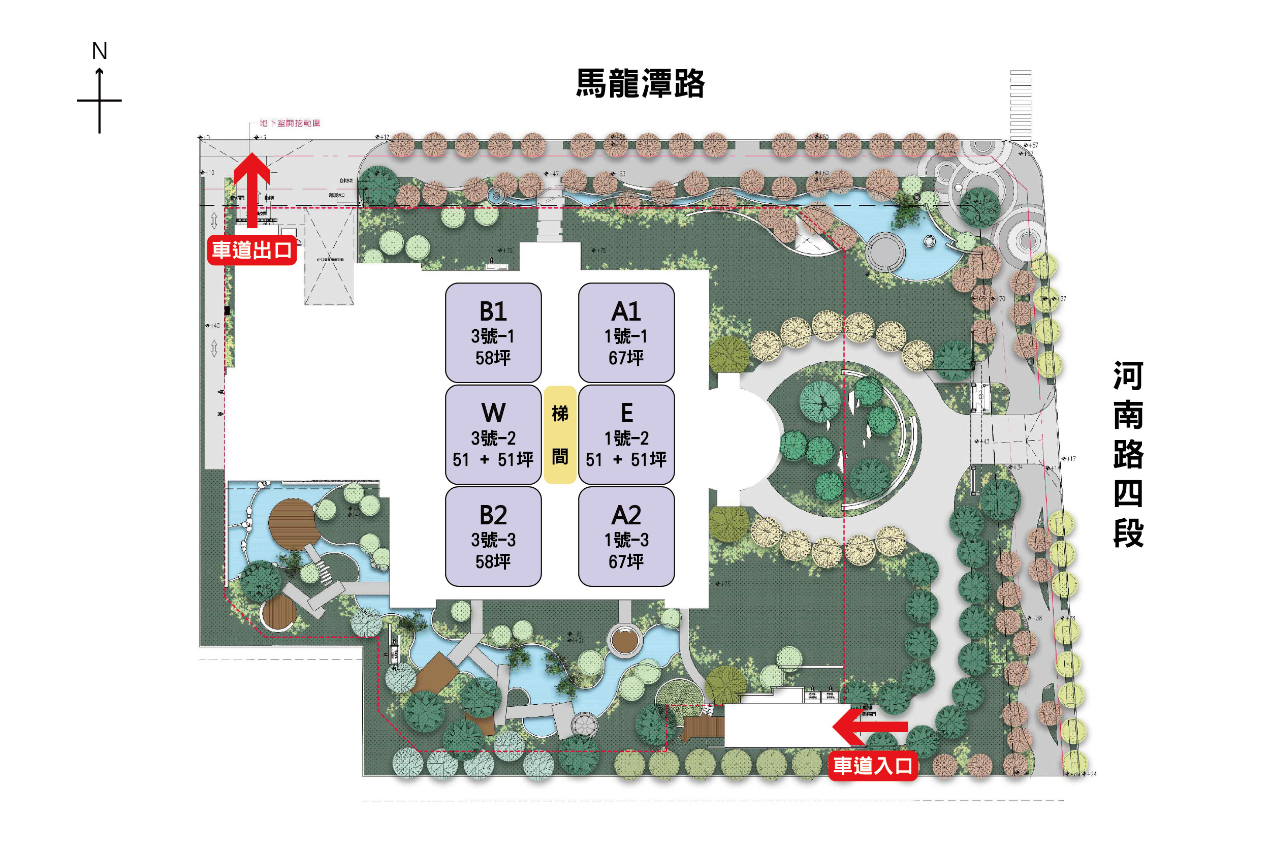 雙橡園2279戶別分布圖